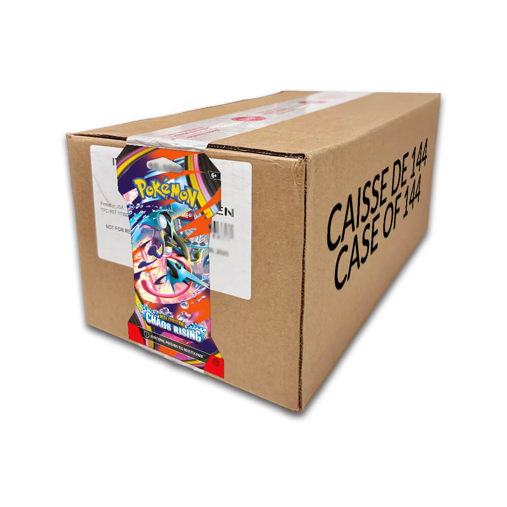 Pokemon TCG - Chaos Rising Sleeved Booster Pack Case of 144 (Sealed)