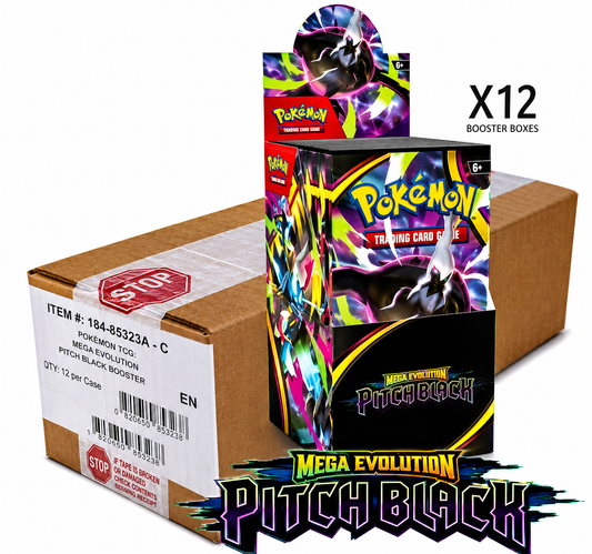 Pokemon TCG - Pitch Black Half Booster Box 18ct Case of 12 (Sealed)
