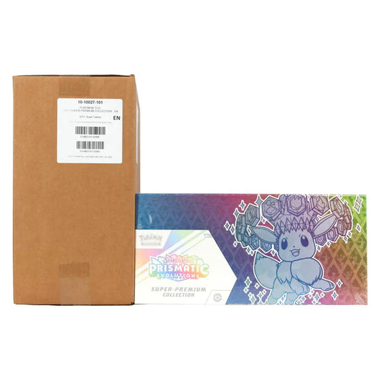 Pokemon Prismatic Evolutions Super Premium Collection Box Case (4x SPC) Sealed
